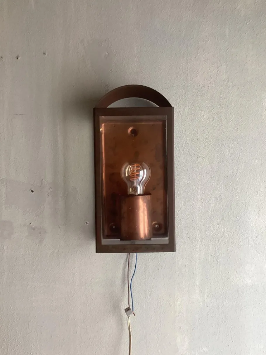 Best Pamono Red Copper Garden Lamps, 1990s, Set of 2