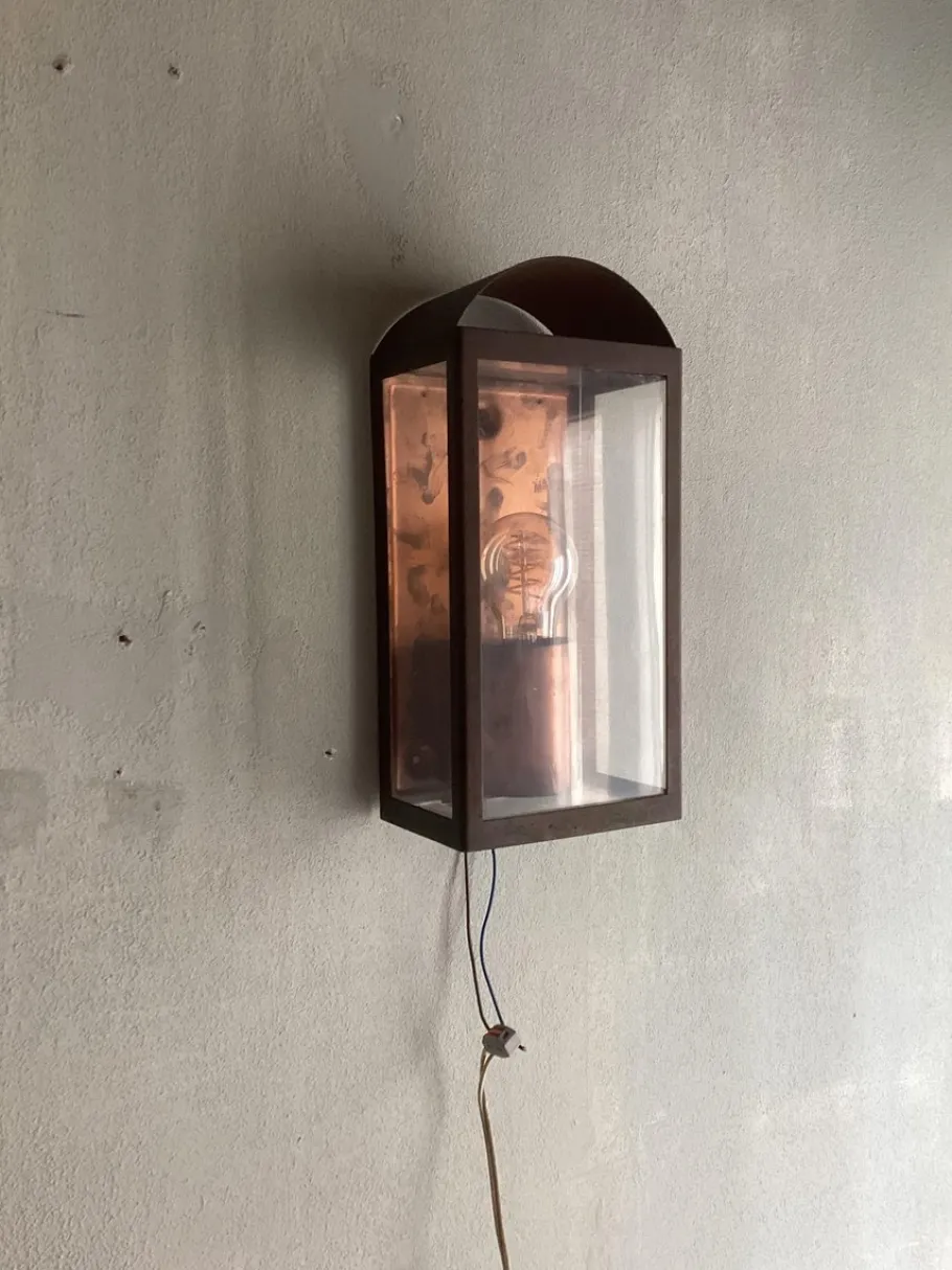 Best Pamono Red Copper Garden Lamps, 1990s, Set of 2