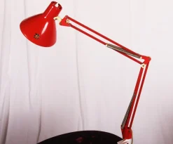 Hot Pamono Red Desk Lamp from Luxo, 1970s