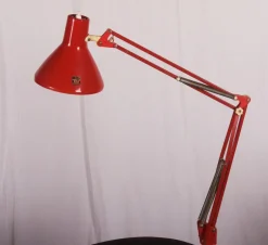 Hot Pamono Red Desk Lamp from Luxo, 1970s