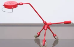 Outlet Pamono Red Dog Kila Table Lamp on Wheels from Ikea