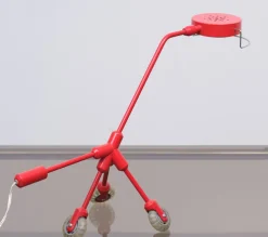 Outlet Pamono Red Dog Kila Table Lamp on Wheels from Ikea