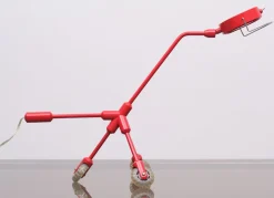 Outlet Pamono Red Dog Kila Table Lamp on Wheels from Ikea