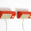 Hot Pamono Red Elidus Metal Wall Lamps Type 9005 by Hans Agne Jakobsson, Sweden, 1960s, Set of 2