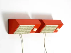 Hot Pamono Red Elidus Metal Wall Lamps Type 9005 by Hans Agne Jakobsson, Sweden, 1960s, Set of 2