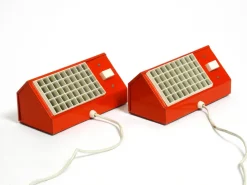 Hot Pamono Red Elidus Metal Wall Lamps Type 9005 by Hans Agne Jakobsson, Sweden, 1960s, Set of 2