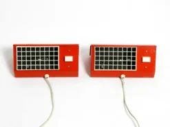 Hot Pamono Red Elidus Metal Wall Lamps Type 9005 by Hans Agne Jakobsson, Sweden, 1960s, Set of 2