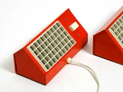 Hot Pamono Red Elidus Metal Wall Lamps Type 9005 by Hans Agne Jakobsson, Sweden, 1960s, Set of 2