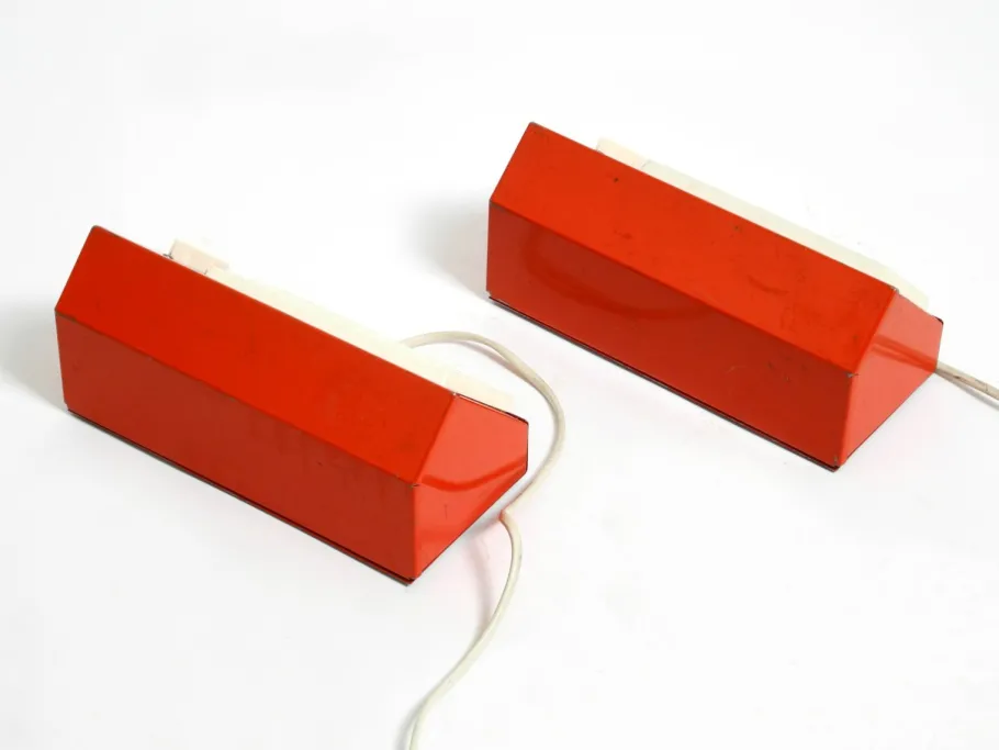 Hot Pamono Red Elidus Metal Wall Lamps Type 9005 by Hans Agne Jakobsson, Sweden, 1960s, Set of 2