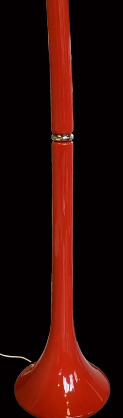 Clearance Pamono Red Floor Lamp by Fabio Lenci for Guzzini, 1970s