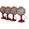 Hot Pamono Red Jeep Wall Lights by Cesare Leonardi and Franca Stagi for Lumenform, Set of 4