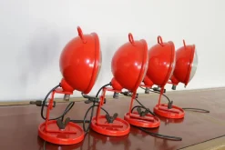 Hot Pamono Red Jeep Wall Lights by Cesare Leonardi and Franca Stagi for Lumenform, Set of 4