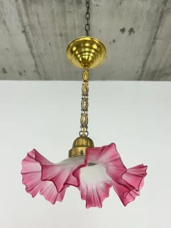 Discount Pamono Red Jugendstil Hanging Lamp, 1890s