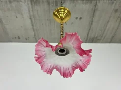 Discount Pamono Red Jugendstil Hanging Lamp, 1890s