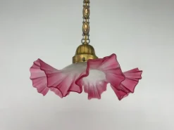 Discount Pamono Red Jugendstil Hanging Lamp, 1890s