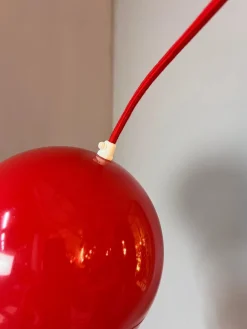 Discount Pamono Red Plastic Ball Lamp