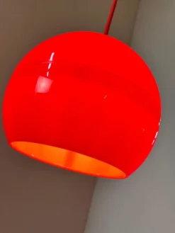 Discount Pamono Red Plastic Ball Lamp