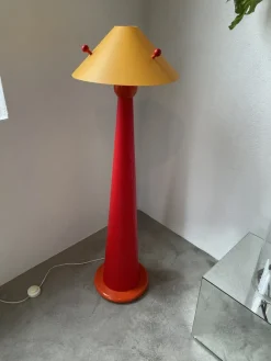 Pamono Red Pop Floor Lamp, 1980s