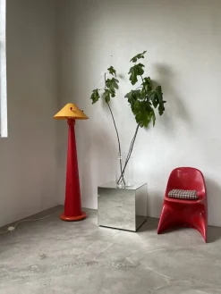 Pamono Red Pop Floor Lamp, 1980s