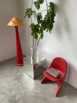Pamono Red Pop Floor Lamp, 1980s