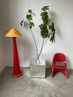 Pamono Red Pop Floor Lamp, 1980s
