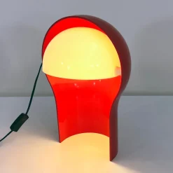 Discount Pamono Red Telegono Table Lamp by Vico Magistretti for Artemide, 1960s