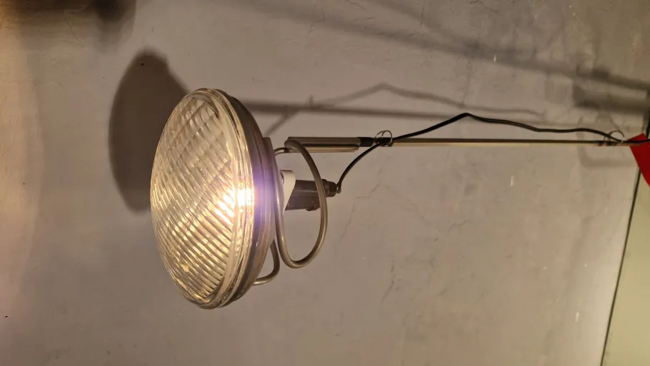 Best Pamono Red Toio Floor Lamp by Achille and Pier Giacomo Castiglioni for Flos, 1980s