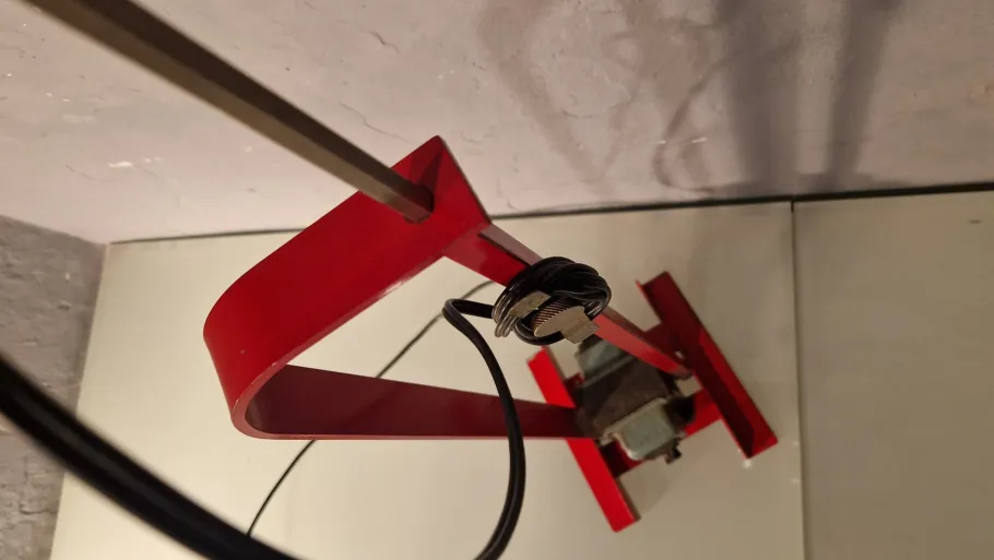 Best Pamono Red Toio Floor Lamp by Achille and Pier Giacomo Castiglioni for Flos, 1980s