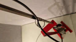 Best Pamono Red Toio Floor Lamp by Achille and Pier Giacomo Castiglioni for Flos, 1980s