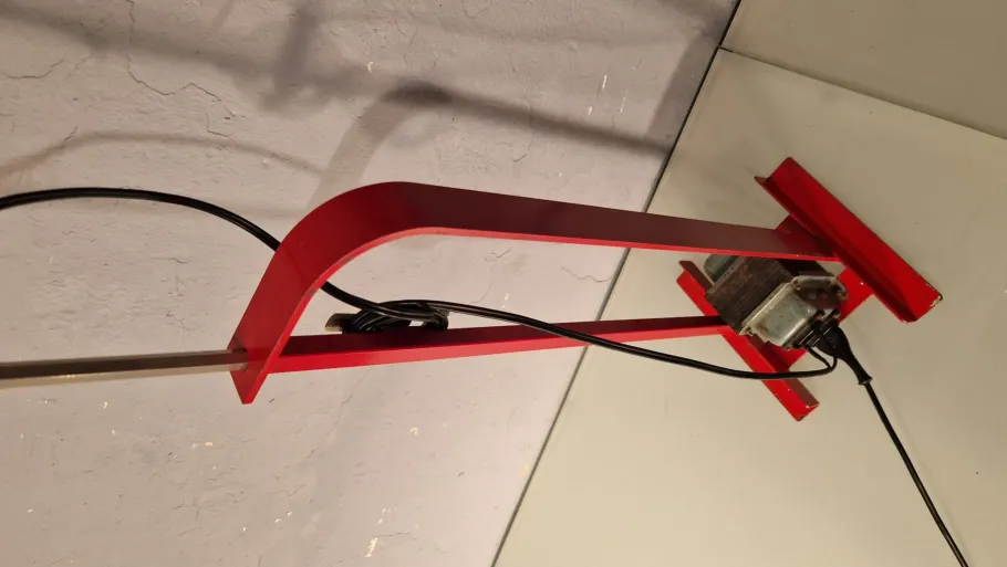 Best Pamono Red Toio Floor Lamp by Achille and Pier Giacomo Castiglioni for Flos, 1980s