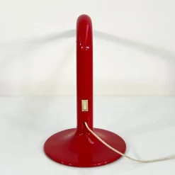 Pamono Red Tube Table Lamp by Anders Pehrson for Ateljé Lyktan, 1970s