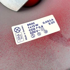 Pamono Red Tube Table Lamp by Anders Pehrson for Ateljé Lyktan, 1970s