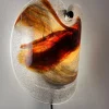 Discount Pamono Reddish-Brown Glass Wall Lamp by Per Lütken for Holmegaard