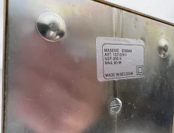 Pamono Regency Brass and Black Table Lamps in the style of Le Dauphin, 1970s, Set of 2