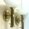 Best Pamono Regency Brass and Stainless Steel Wall Lights from B+M Leuchten, Germany, Set of 2