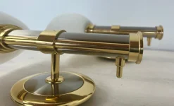 Best Pamono Regency Brass and Stainless Steel Wall Lights from B+M Leuchten, Germany, Set of 2