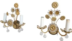 Clearance Pamono Regency Sconces by Ernst Palme for Palwa, 1950s, Set of 2