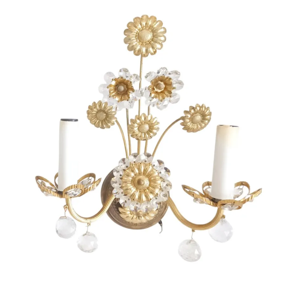 Clearance Pamono Regency Sconces by Ernst Palme for Palwa, 1950s, Set of 2