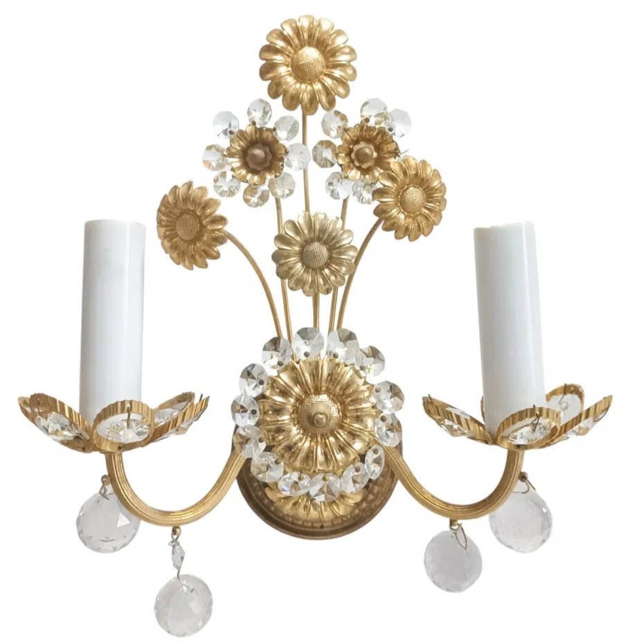 Clearance Pamono Regency Sconces by Ernst Palme for Palwa, 1950s, Set of 2