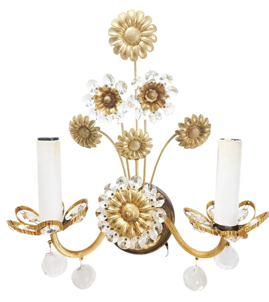 Clearance Pamono Regency Sconces by Ernst Palme for Palwa, 1950s, Set of 2