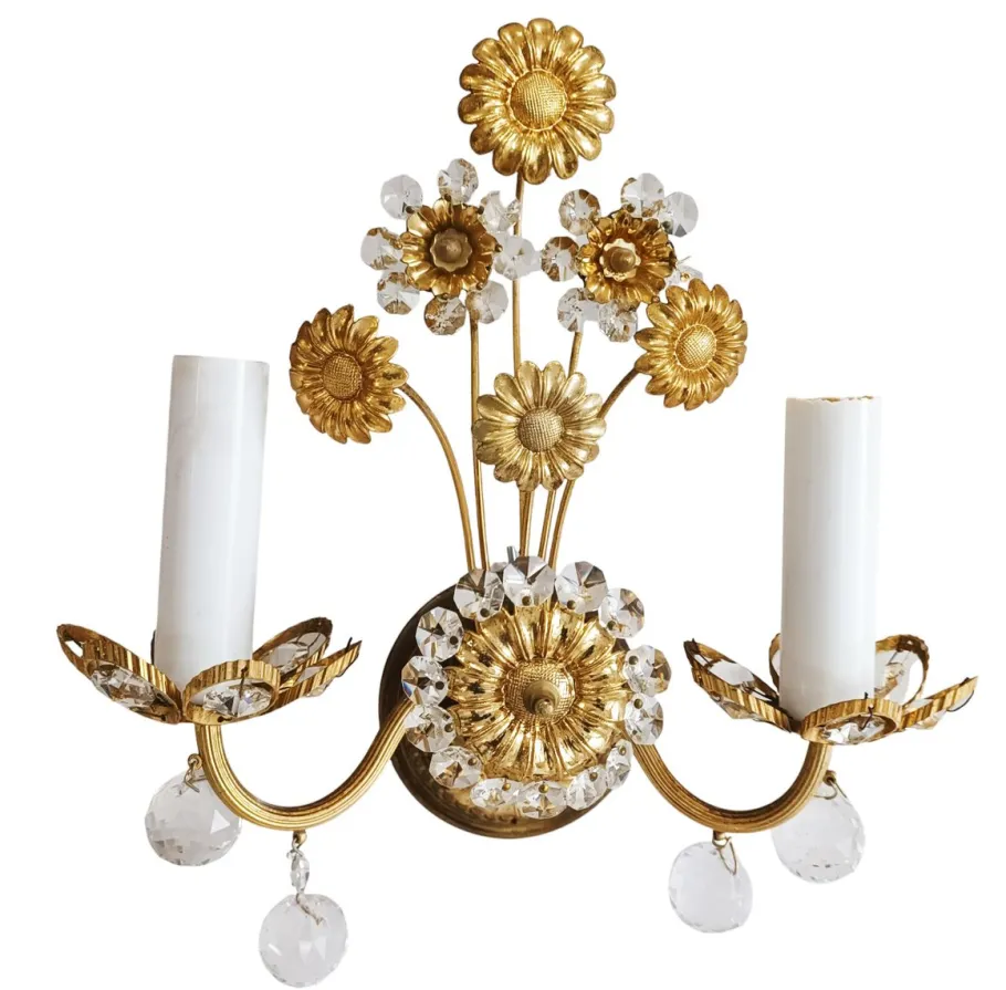 Clearance Pamono Regency Sconces by Ernst Palme for Palwa, 1950s, Set of 2