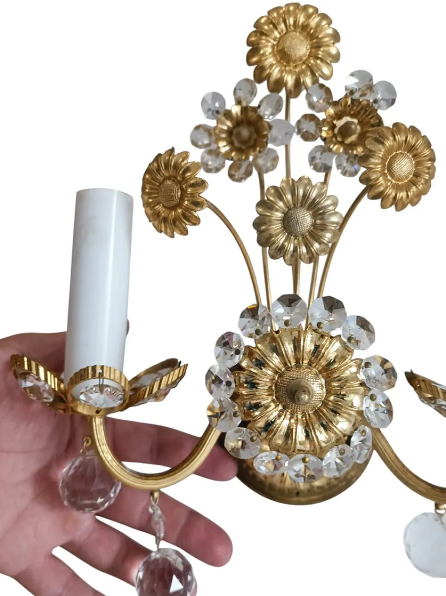 Clearance Pamono Regency Sconces by Ernst Palme for Palwa, 1950s, Set of 2