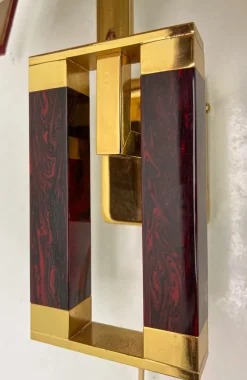 Clearance Pamono Regency Style Brass and Acrylic Wall Lamp from Herda, 1970s