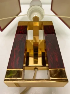 Clearance Pamono Regency Style Brass and Acrylic Wall Lamp from Herda, 1970s