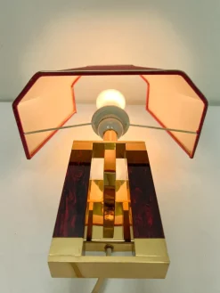 Clearance Pamono Regency Style Brass and Acrylic Wall Lamp from Herda, 1970s