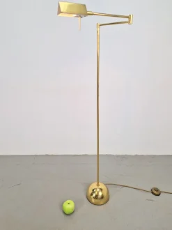 Pamono Regency Style Brass Floor Lamp from Sölken Leuchten, 1970s