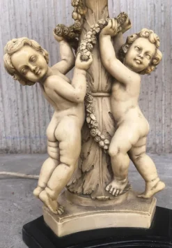 Pamono Resin Table Lamps by Gino Ruggeri for Tito Bianchi, 1980s, Set of 2