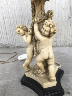 Pamono Resin Table Lamps by Gino Ruggeri for Tito Bianchi, 1980s, Set of 2