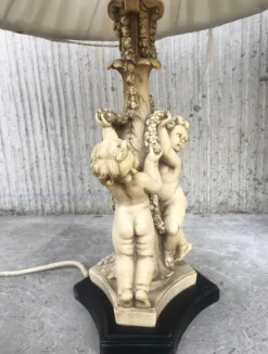 Pamono Resin Table Lamps by Gino Ruggeri for Tito Bianchi, 1980s, Set of 2