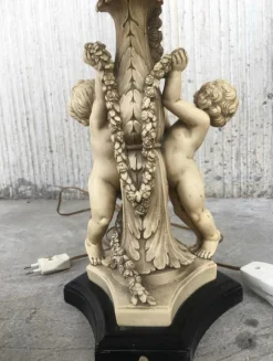 Pamono Resin Table Lamps by Gino Ruggeri for Tito Bianchi, 1980s, Set of 2